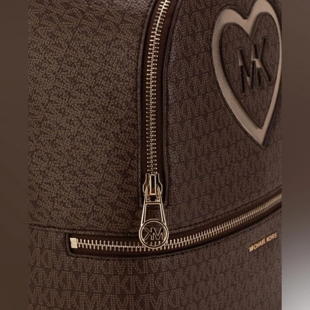 MICHAEL KORS Embossed Heart Logo Backpack - Picture 3 of 3